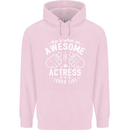 This Is What an Awesome Actress Looks Like Mens 80% Cotton Hoodie Light Pink