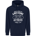 This Is What an Awesome Actress Looks Like Mens 80% Cotton Hoodie Navy Blue