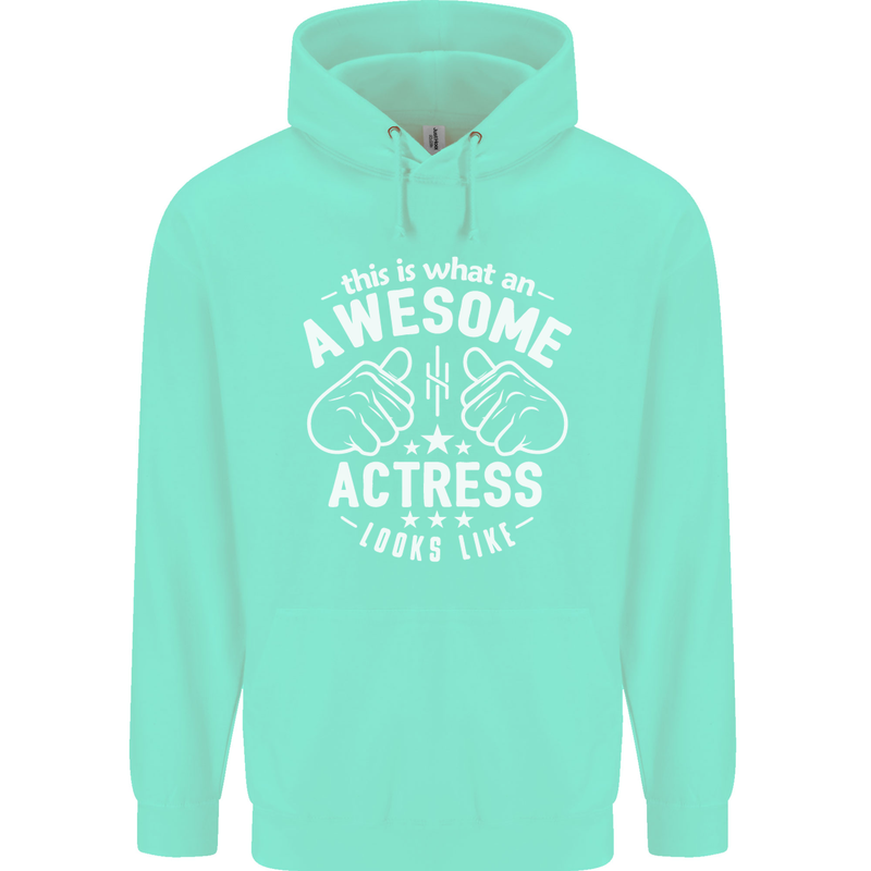 This Is What an Awesome Actress Looks Like Mens 80% Cotton Hoodie Peppermint