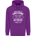 This Is What an Awesome Actress Looks Like Mens 80% Cotton Hoodie Purple