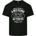This Is What an Awesome Actress Looks Like Mens Cotton T-Shirt Tee Top Black
