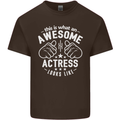 This Is What an Awesome Actress Looks Like Mens Cotton T-Shirt Tee Top Dark Chocolate