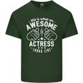 This Is What an Awesome Actress Looks Like Mens Cotton T-Shirt Tee Top Forest Green