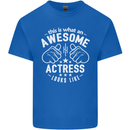 This Is What an Awesome Actress Looks Like Mens Cotton T-Shirt Tee Top Royal Blue