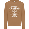 This Is What an Awesome Actress Looks Like Mens Sweatshirt Jumper Caramel Latte