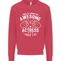 This Is What an Awesome Actress Looks Like Mens Sweatshirt Jumper Heliconia