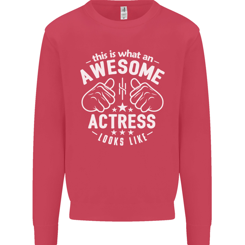 This Is What an Awesome Actress Looks Like Mens Sweatshirt Jumper Heliconia