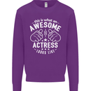 This Is What an Awesome Actress Looks Like Mens Sweatshirt Jumper Purple