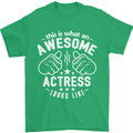 This Is What an Awesome Actress Looks Like Mens T-Shirt Cotton Gildan Irish Green