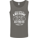 This Is What an Awesome Actress Looks Like Mens Vest Tank Top Charcoal