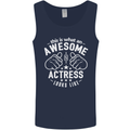 This Is What an Awesome Actress Looks Like Mens Vest Tank Top Navy Blue
