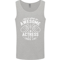 This Is What an Awesome Actress Looks Like Mens Vest Tank Top Sports Grey