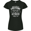 This Is What an Awesome Actress Looks Like Womens Petite Cut T-Shirt Black