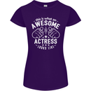 This Is What an Awesome Actress Looks Like Womens Petite Cut T-Shirt Purple