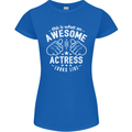 This Is What an Awesome Actress Looks Like Womens Petite Cut T-Shirt Royal Blue