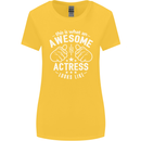 This Is What an Awesome Actress Looks Like Womens Wider Cut T-Shirt Yellow