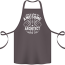 This Is What an Awesome Architect Looks Like Cotton Apron 100% Organic Dark Grey