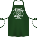 This Is What an Awesome Architect Looks Like Cotton Apron 100% Organic Forest Green