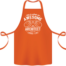 This Is What an Awesome Architect Looks Like Cotton Apron 100% Organic Orange