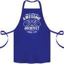 This Is What an Awesome Architect Looks Like Cotton Apron 100% Organic Royal Blue