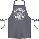 This Is What an Awesome Architect Looks Like Cotton Apron 100% Organic Steel