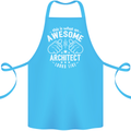 This Is What an Awesome Architect Looks Like Cotton Apron 100% Organic Turquoise