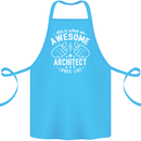 This Is What an Awesome Architect Looks Like Cotton Apron 100% Organic Turquoise