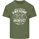 This Is What an Awesome Architect Looks Like Mens Cotton T-Shirt Tee Top Military Green