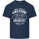 This Is What an Awesome Architect Looks Like Mens Cotton T-Shirt Tee Top Navy Blue