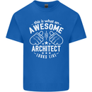 This Is What an Awesome Architect Looks Like Mens Cotton T-Shirt Tee Top Royal Blue