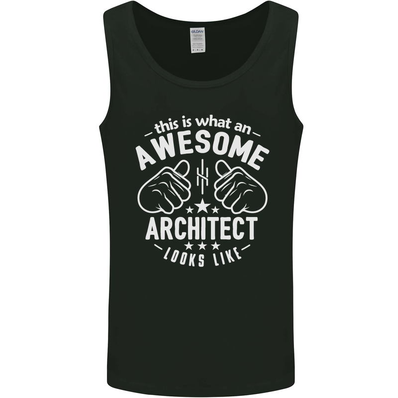 This Is What an Awesome Architect Looks Like Mens Vest Tank Top Black