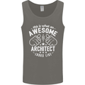 This Is What an Awesome Architect Looks Like Mens Vest Tank Top Charcoal