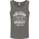 This Is What an Awesome Architect Looks Like Mens Vest Tank Top Charcoal
