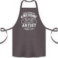 This Is What an Awesome Artist Looks Like Cotton Apron 100% Organic Dark Grey