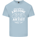 This Is What an Awesome Artist Looks Like Mens Cotton T-Shirt Tee Top Light Blue