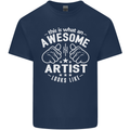 This Is What an Awesome Artist Looks Like Mens Cotton T-Shirt Tee Top Navy Blue