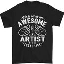 This Is What an Awesome Artist Looks Like Mens T-Shirt Cotton Gildan Black