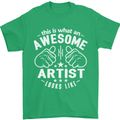 This Is What an Awesome Artist Looks Like Mens T-Shirt Cotton Gildan Irish Green