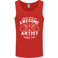 This Is What an Awesome Artist Looks Like Mens Vest Tank Top Red