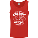 This Is What an Awesome Au Pair Looks Like Mens Vest Tank Top Red