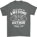 This Is What an Awesome Author Looks Like Mens T-Shirt Cotton Gildan Charcoal