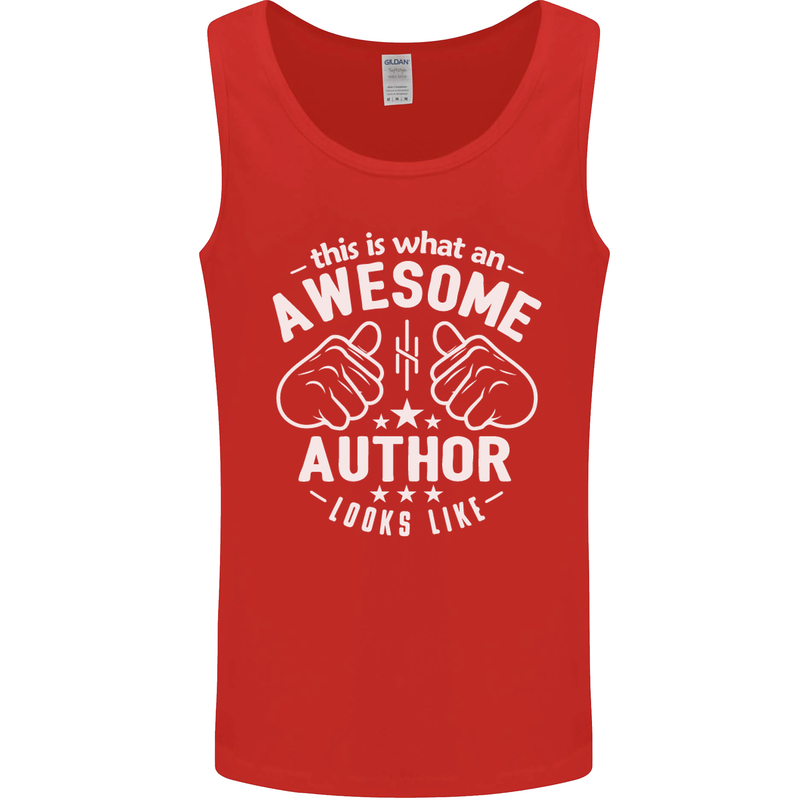This Is What an Awesome Author Looks Like Mens Vest Tank Top Red