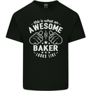 This Is What an Awesome Baker Looks Like Mens Cotton T-Shirt Tee Top Black