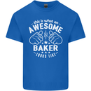 This Is What an Awesome Baker Looks Like Mens Cotton T-Shirt Tee Top Royal Blue