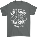 This Is What an Awesome Baker Looks Like Mens T-Shirt Cotton Gildan Charcoal
