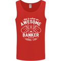 This Is What an Awesome Banker Looks Like Mens Vest Tank Top Red