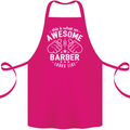 This Is What an Awesome Barber Looks Like Cotton Apron 100% Organic Pink