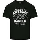 This Is What an Awesome Barber Looks Like Mens Cotton T-Shirt Tee Top Black