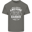 This Is What an Awesome Barber Looks Like Mens Cotton T-Shirt Tee Top Charcoal