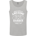 This Is What an Awesome Barber Looks Like Mens Vest Tank Top Sports Grey